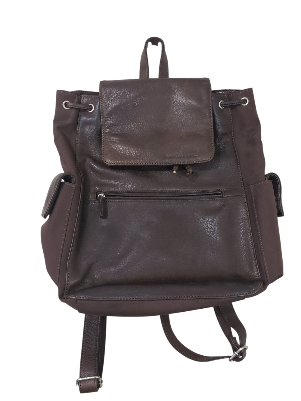 Fossil Vintage Brown Drawstring Backpack